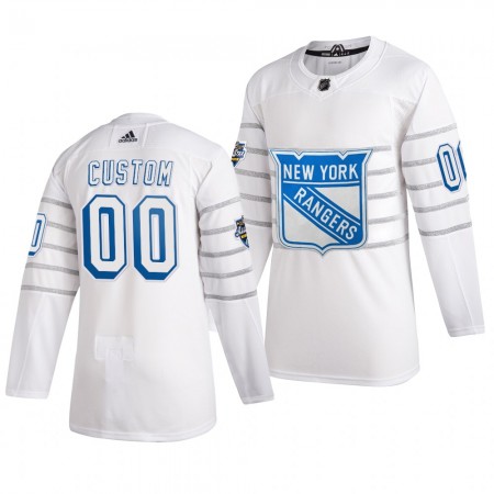 New York Rangers Personalizado Wit Adidas 2020 NHL All-Star Authentic Shirt - Mannen